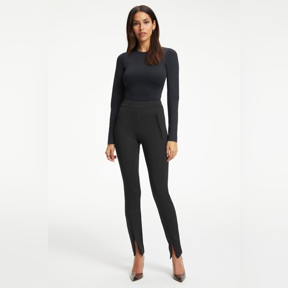 Good American Pants - GOOD AMERICAN BLACK SCUBA PANTS